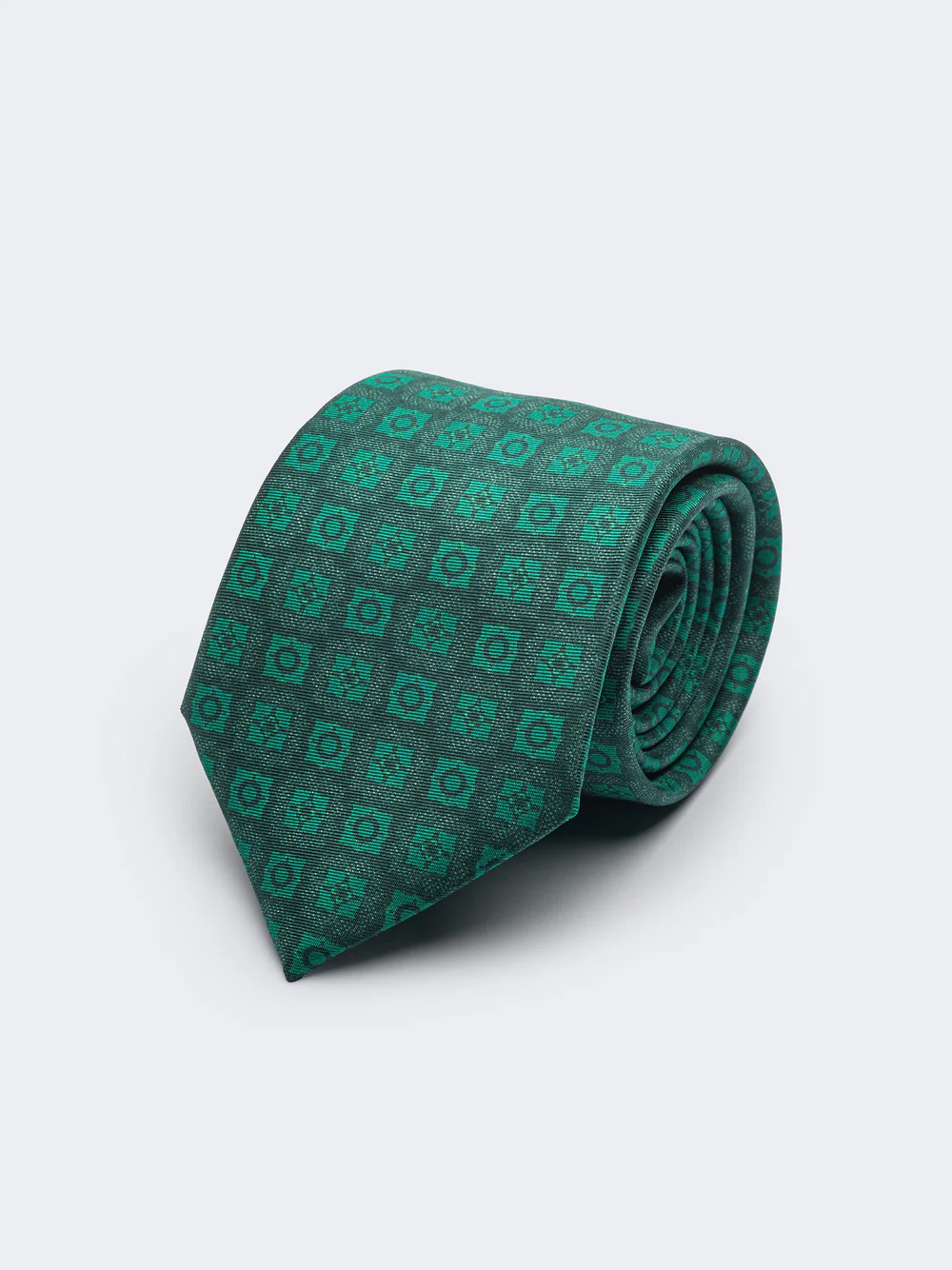 EMERALD GRID | HANDMADE ITALIAN SILK TIE