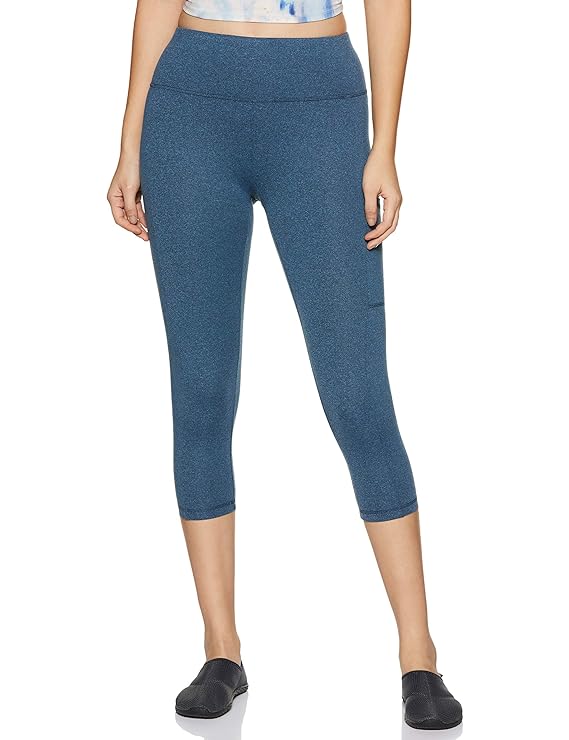 Women Proactive Snug Fit Snug Fit Yoga Capri - High Stretch, Moisture Wicking