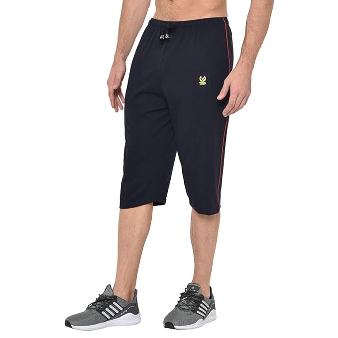 Men's Regular Fit Printed Three Fourth Capri