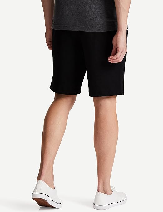 Men's Super Combed Cotton Rich Straight Fit Solid Shorts with Side Pockets