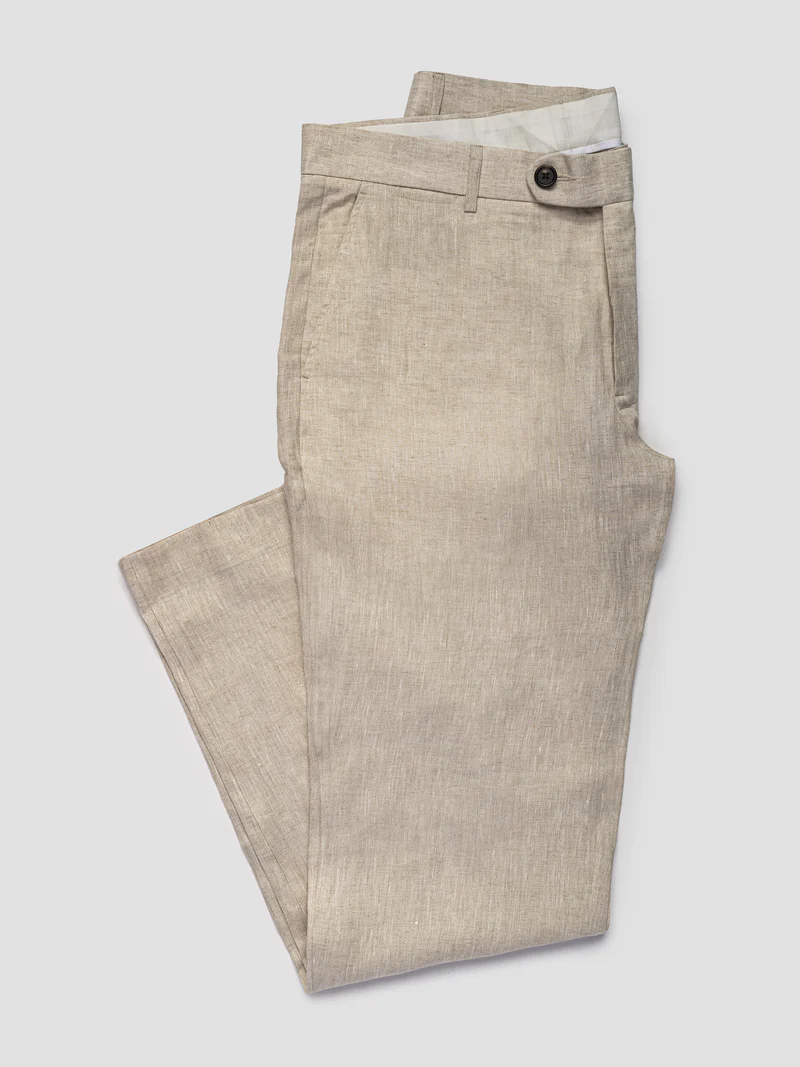 OATMEAL LINEN TROUSER