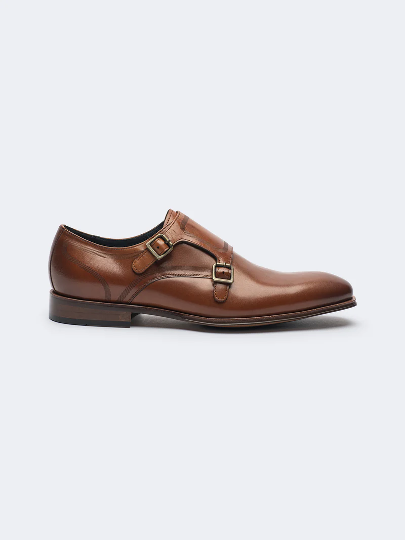 BROWN - DOUBLE MONK SHOE