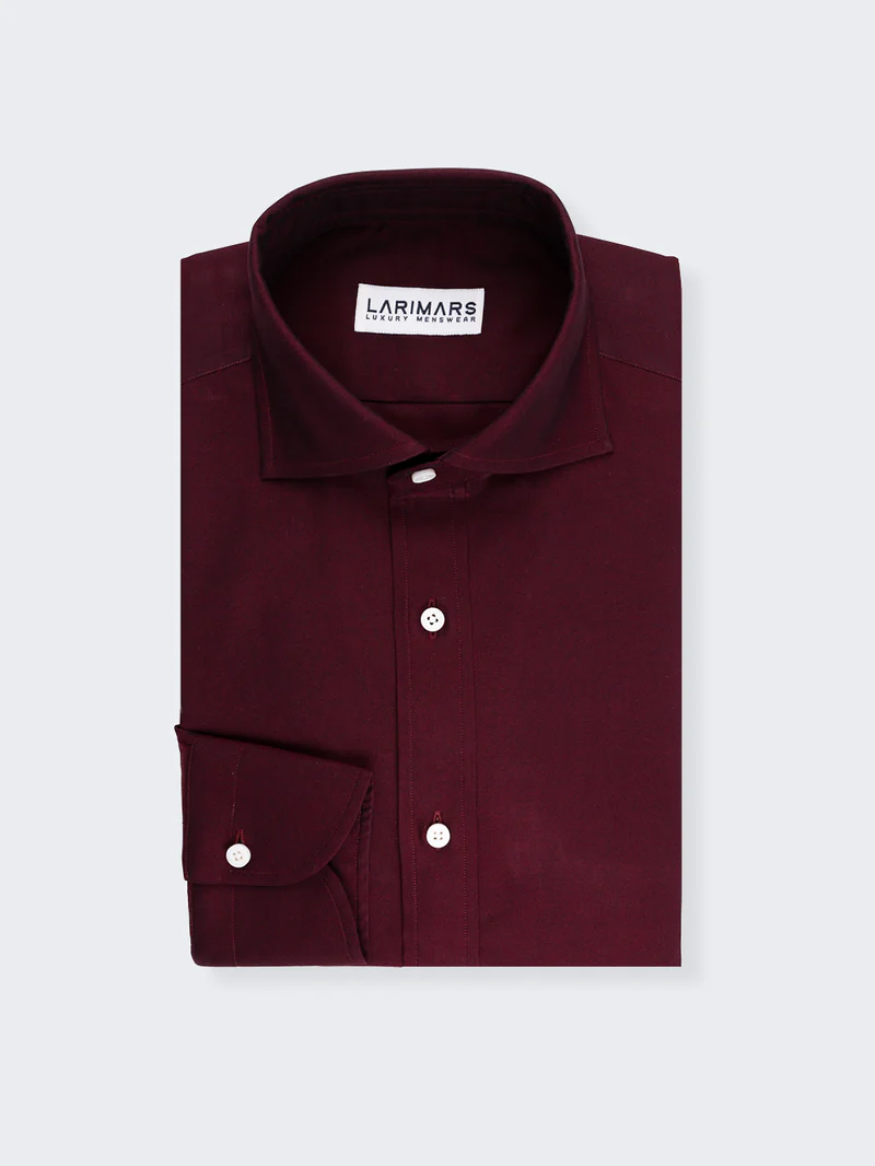 SOLID BURGUNDY | EASY IRON